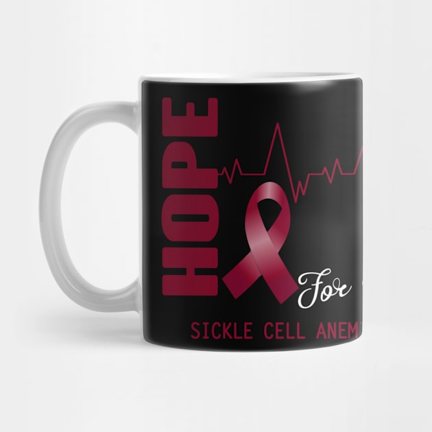 Hope For A Cure Sickle Cell Anemia Awareness Support Sickle Cell Anemia Warrior Gifts by ThePassion99